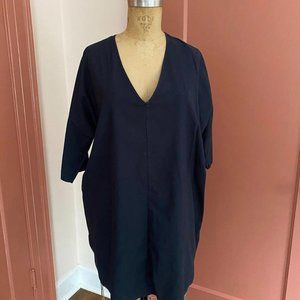 Ali Golden V-Neck Tunic Dress EUC